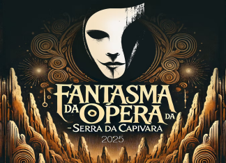 “O Fantasma da Ópera da Serra da Capivara”, combinação da identidade brasileira e clássico literário, em um dos maiores espetáculos do Brasil